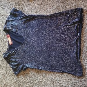 NWT Merona XL navy sparkle top